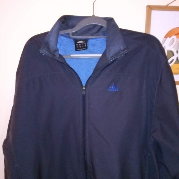 Adidas men's size M blue zip up jacket. - Picture 1 of 5